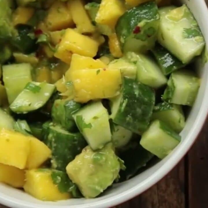 tropical cucumber salad