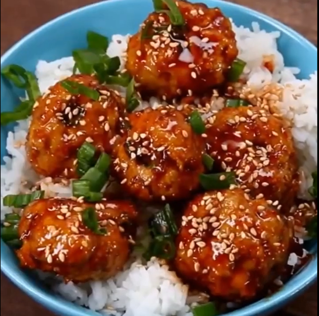 chicken teriyaki meatballs