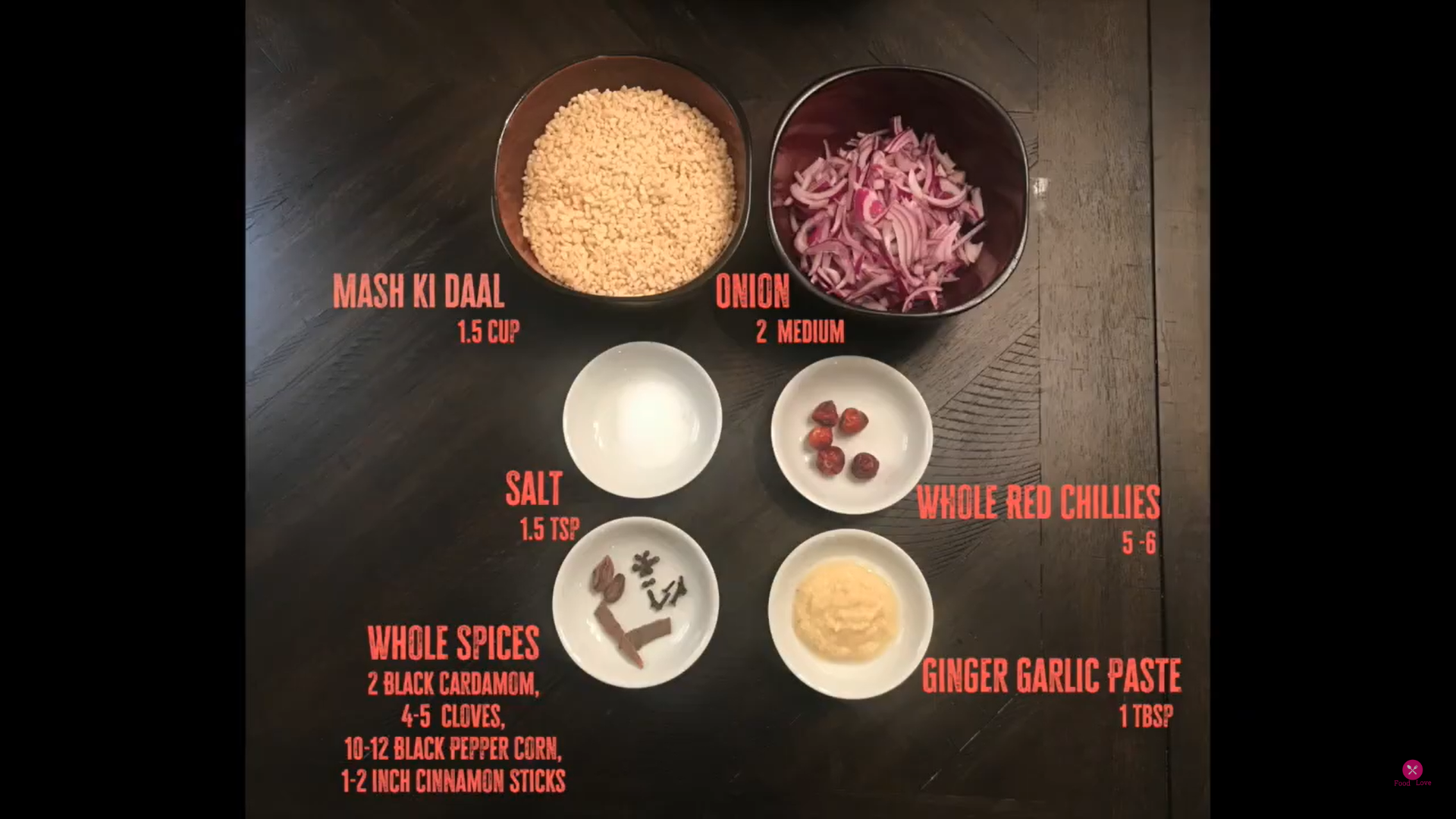 ingredients for maash ki daal recipe