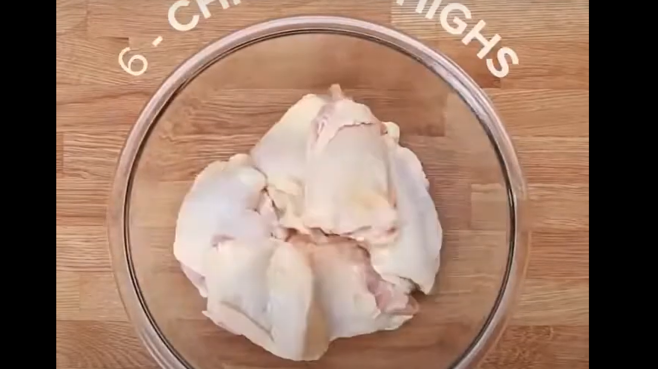 chicken pieces in a bowl