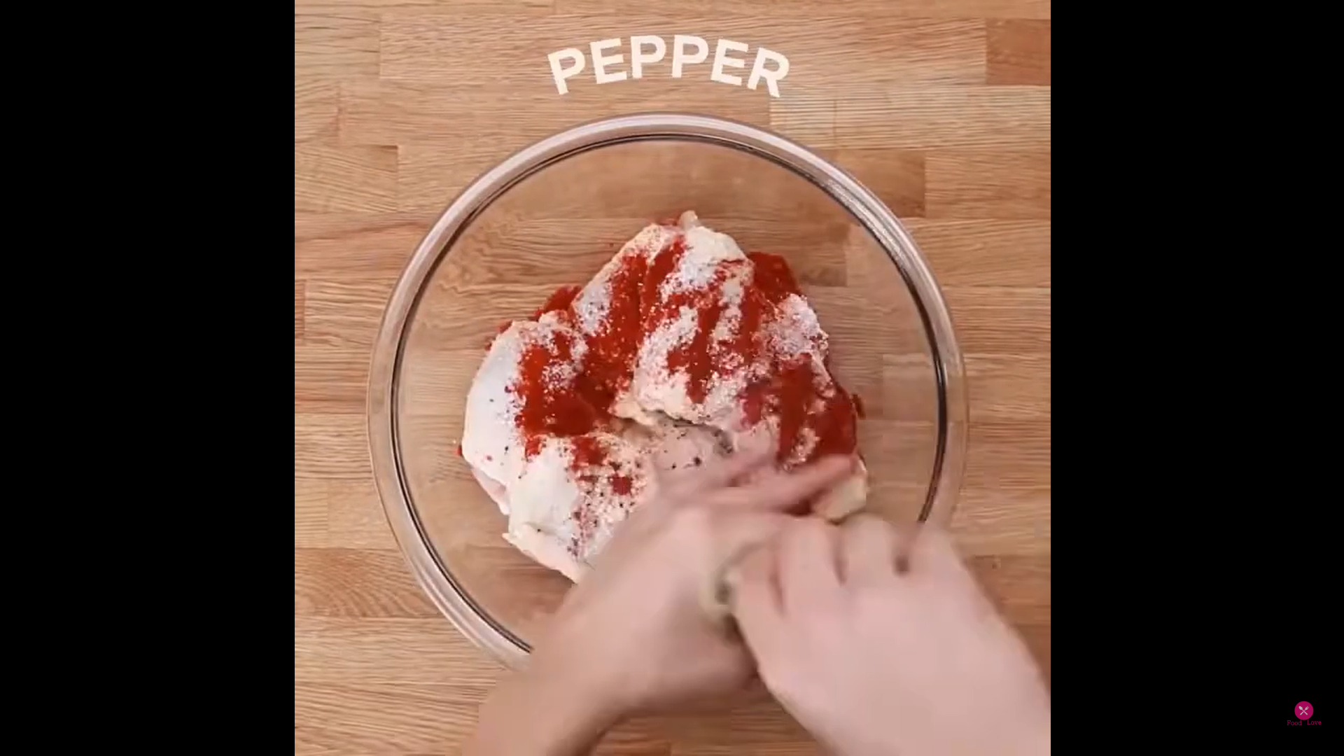 chicken pieces with spices in a bowl