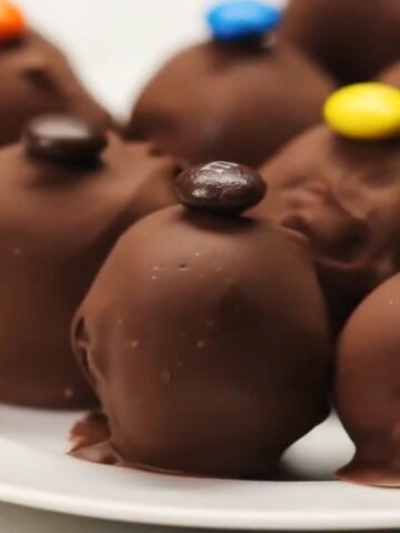 chocolate and peanut butter balls