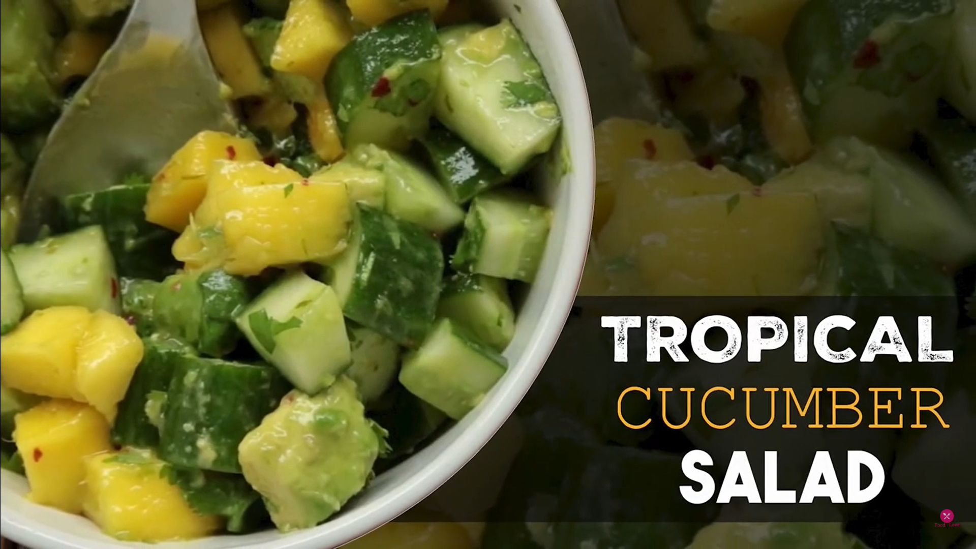 tropical cucumber salad