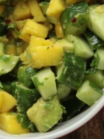 tropical cucumber salad