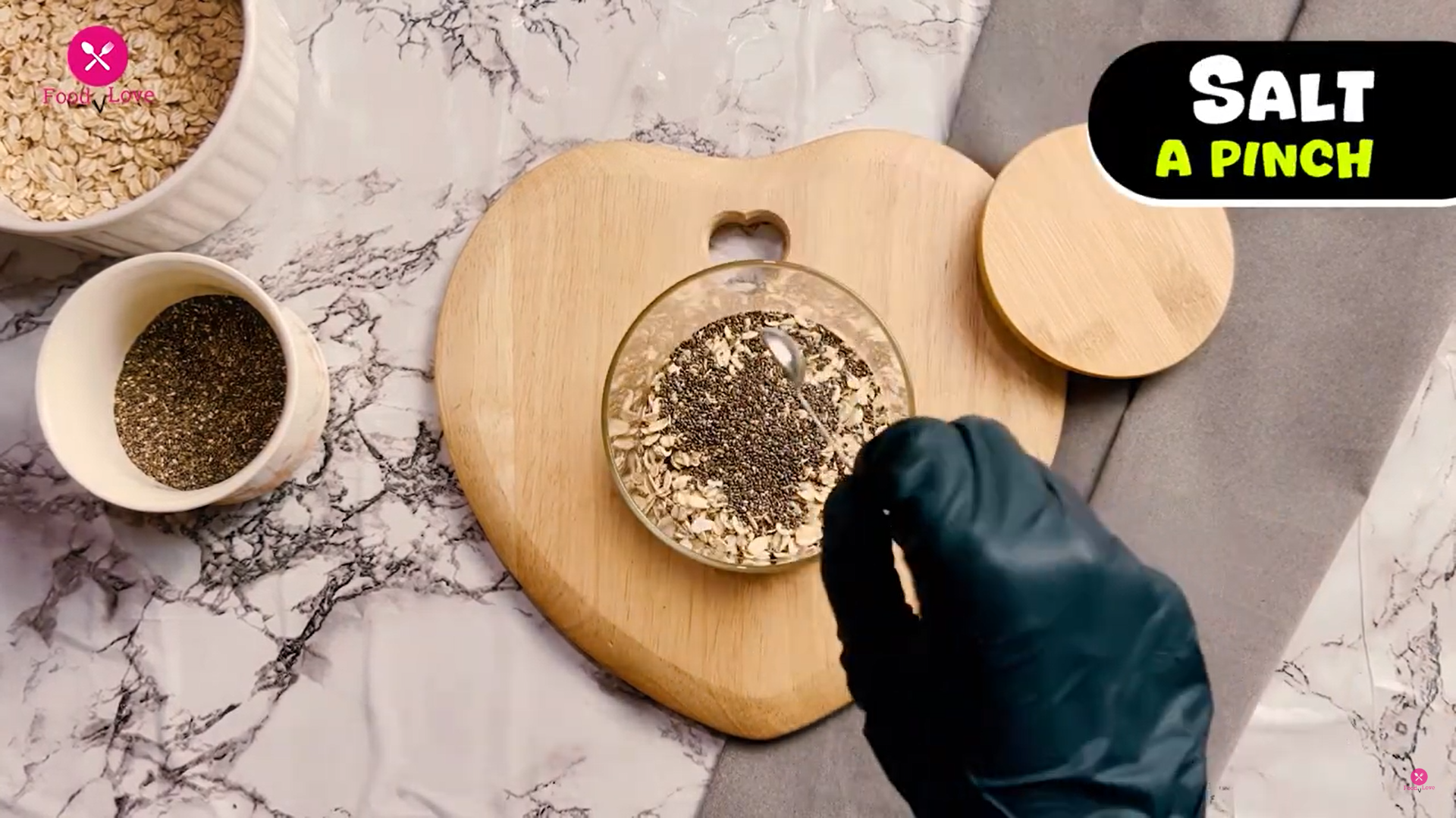 combining ingredients in a bowl