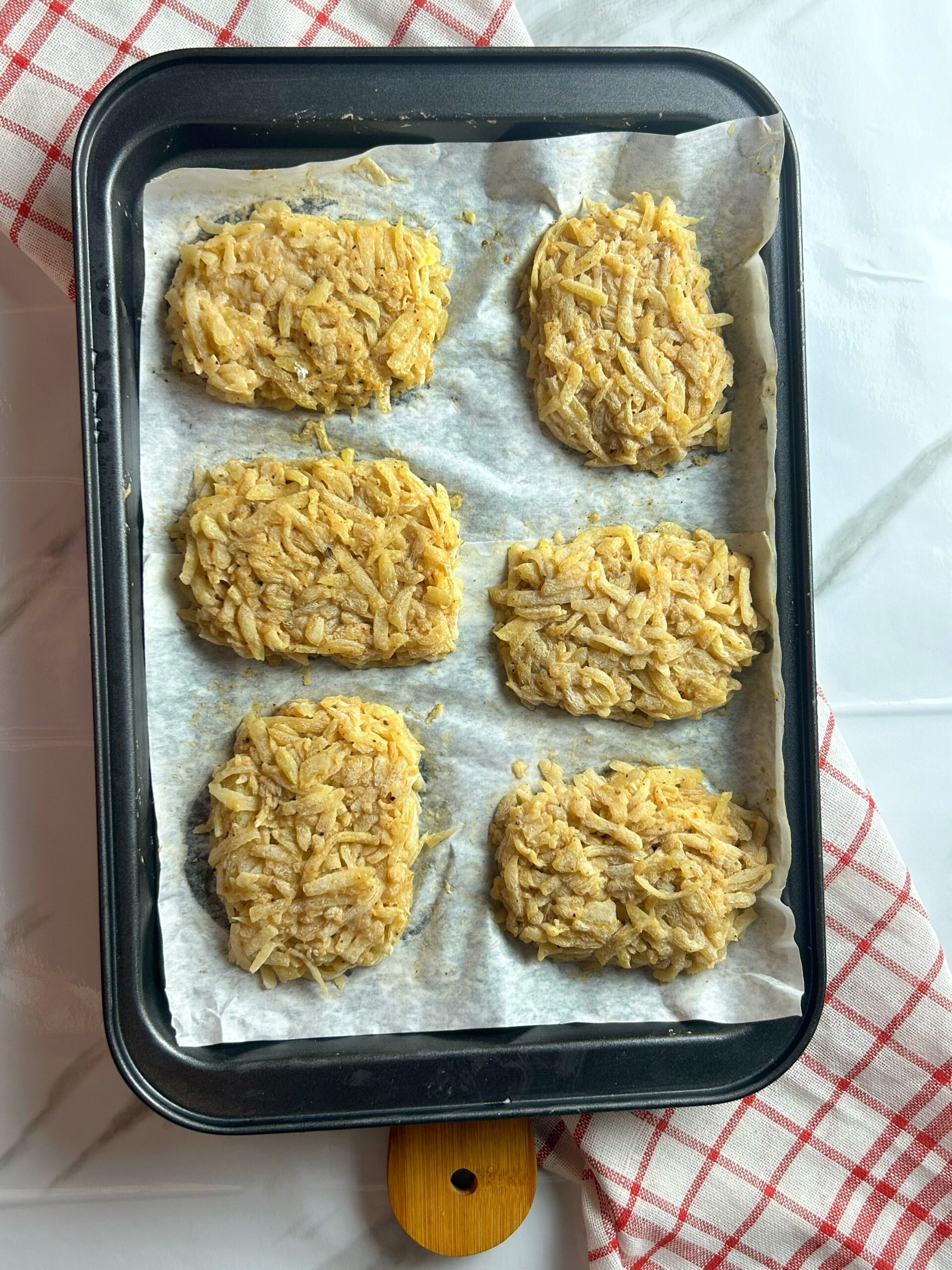 shaping hash browns