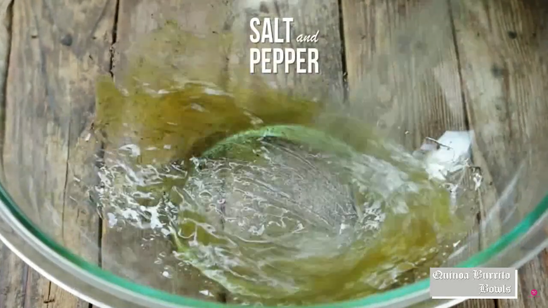 preparing dressing of the salad