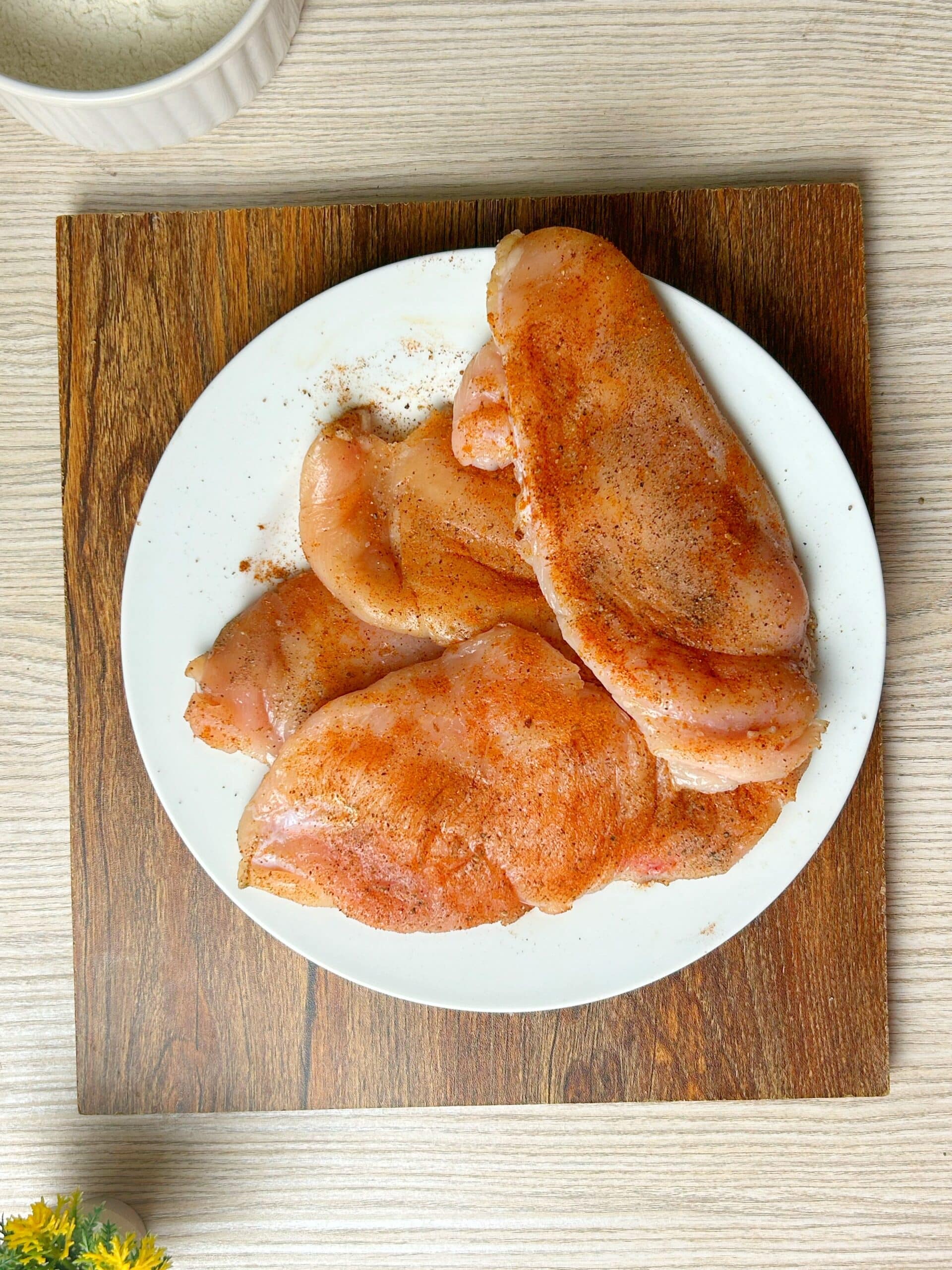 marinated chicken breast pieces