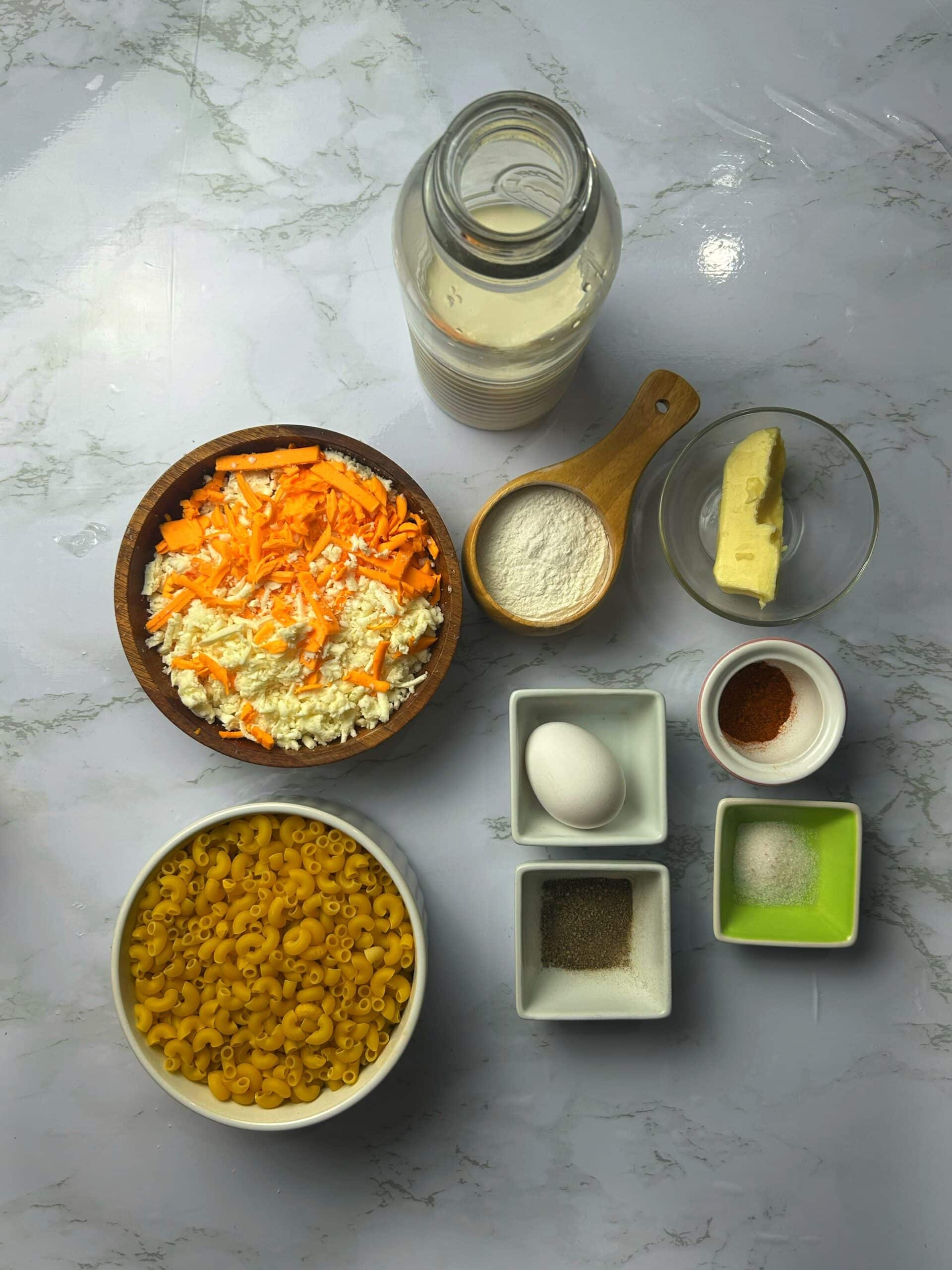 ingredients for mac and cheese recipe